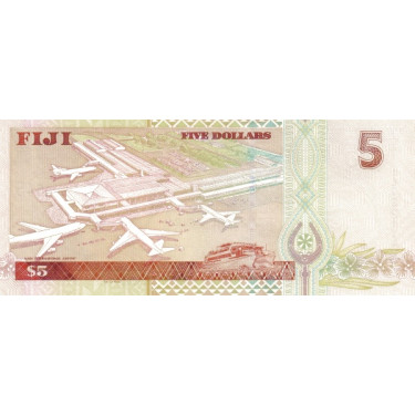 Fiji 5 Dollars ND 2002 P-105b