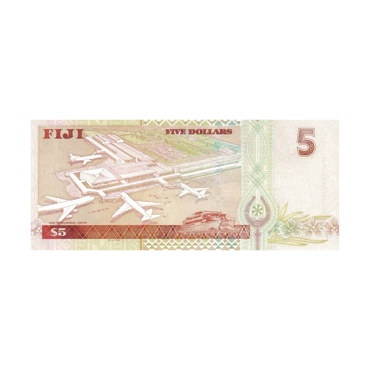 Fiji 5 Dollars ND 2002 P-105b