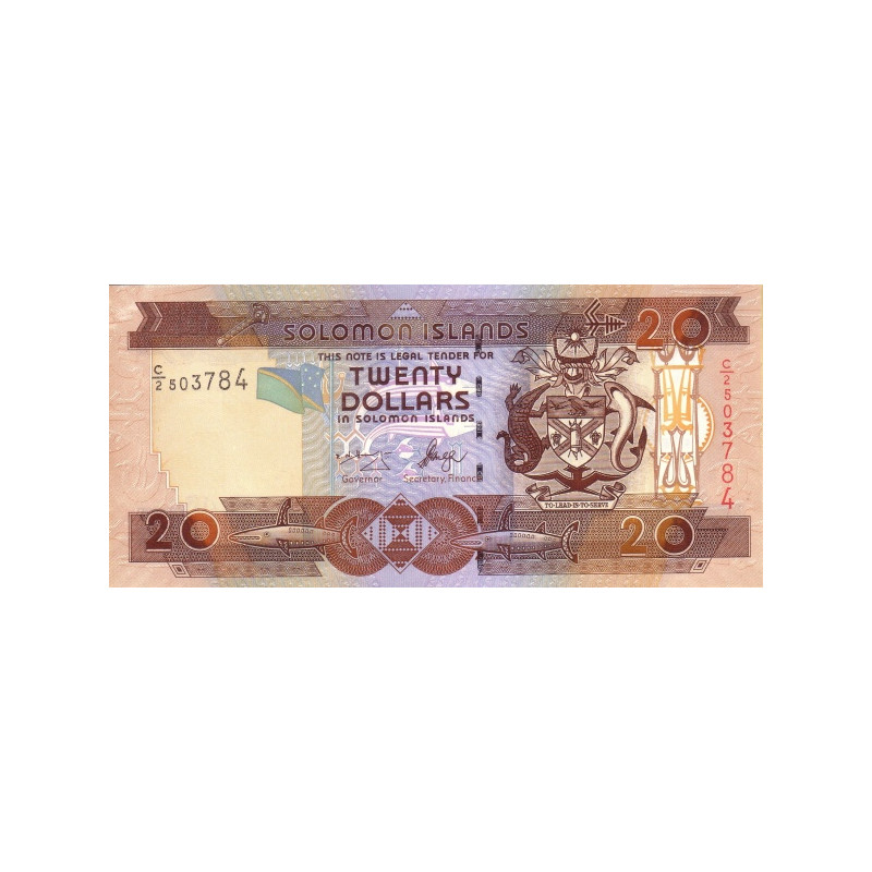 Solomon Islands 20 Dollars 2004 P-28a