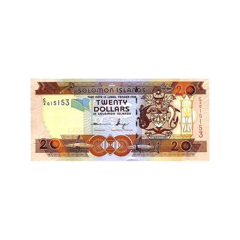 Solomon Islands 20 Dollars 2009 P-28b