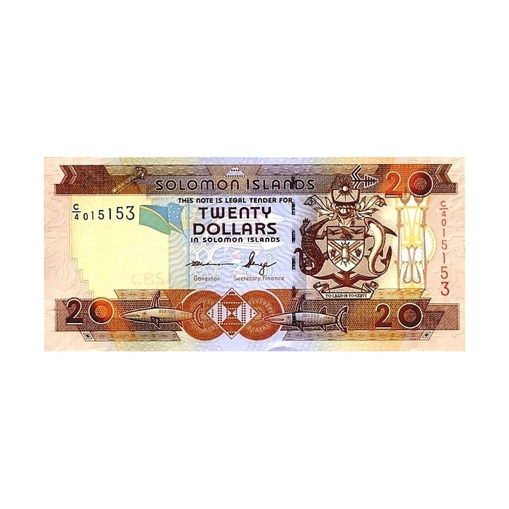 Salomonoarna 20 Dollars 2009 P-28b