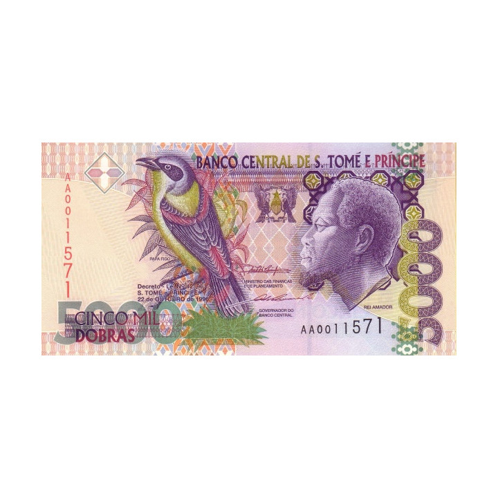 Sao Tome e Principe 5000 Dobras 1996 P-65a