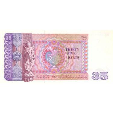 Burma 35 Kyats ND 1986 P-63