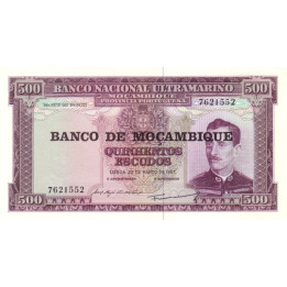 Mozambique 500 Escudos 1967 P-118