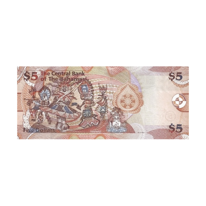 Bahamas 5 Dollars 2007 P-72