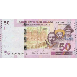 Bolivia 50 Bolivianos 2019 P-new