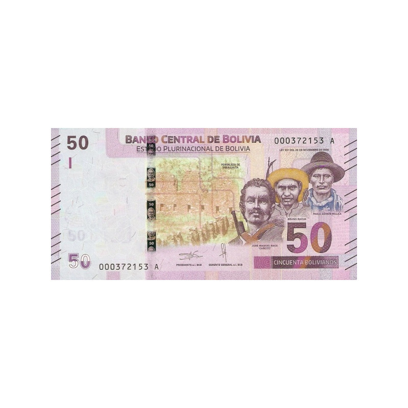 Bolivia 50 Bolivianos 2019 P-new