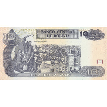 Bolivia 10 Bolivianos 1986 P-243(2)