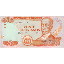 Bolivia 20 Bolivianos 1986 P-234