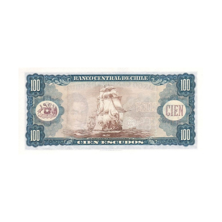 Chile 100 Escudos ND P-141a1