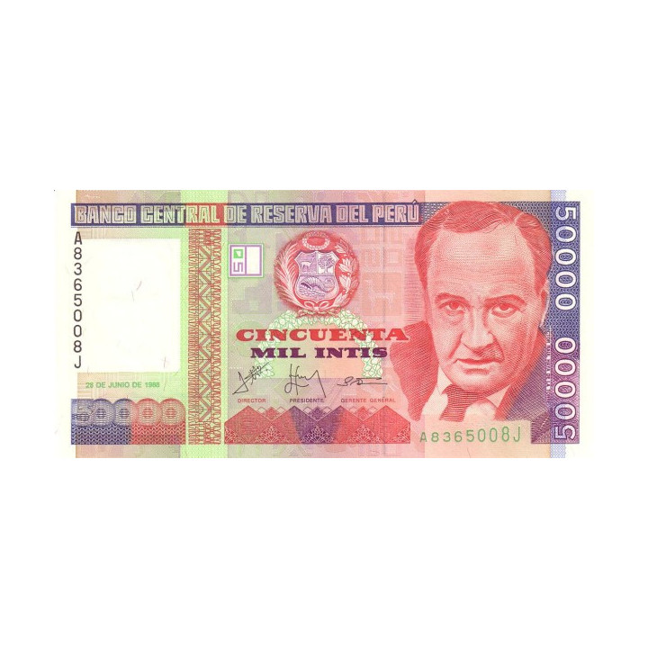 Peru 50000 Intis 1988 P-142