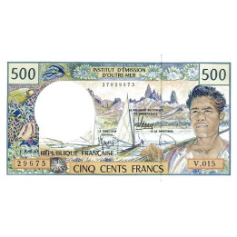French Pacific Territories 500 Francs ND P-1g