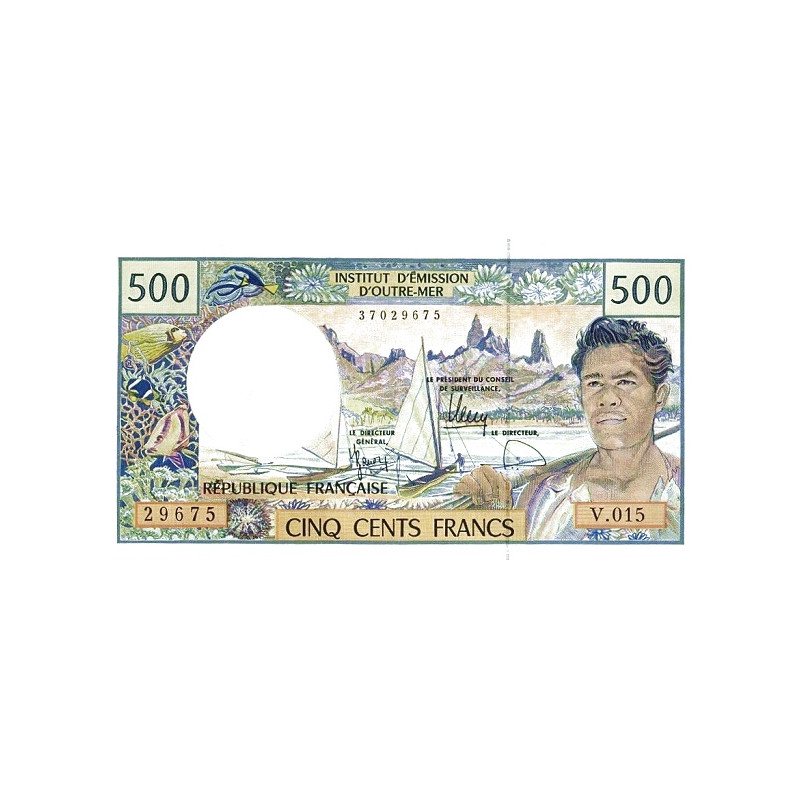 French Pacific Territories 500 Francs ND P-1g