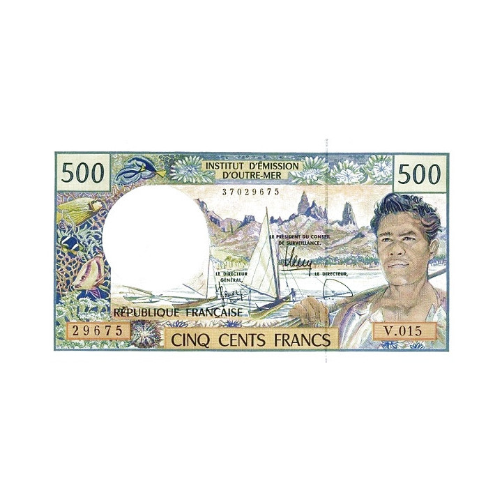 French Pacific Territories 500 Francs ND P-1g
