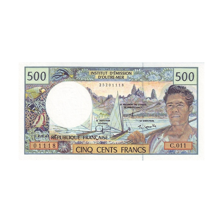 French Pacific Territories 500 Francs ND P-1e