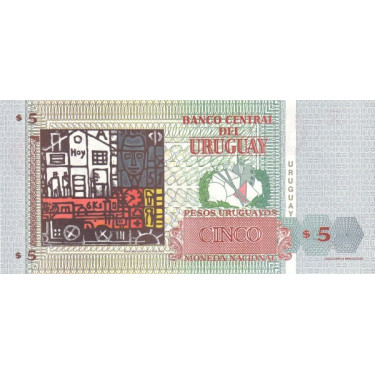 Uruguay 5 Pesos 1998 P-80