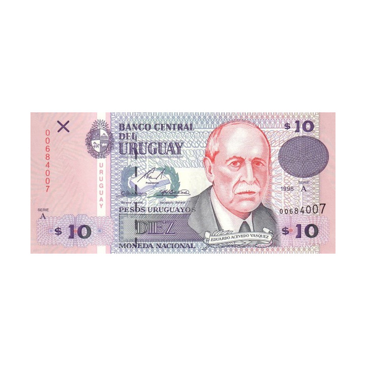 Uruguay 10 Pesos 1998 P-81