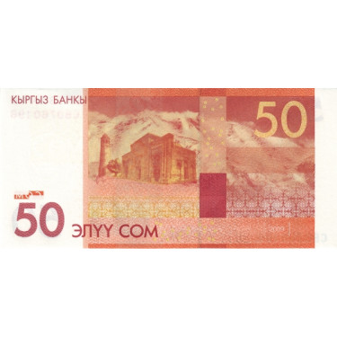 Kyrgysztan 50 Som 2009 P-25a