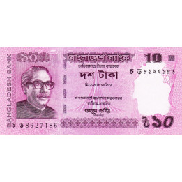 Bangladesh 10 Taka 2018 P-54