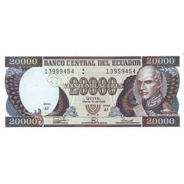 Ecuador 20 000 Sucres 1999...