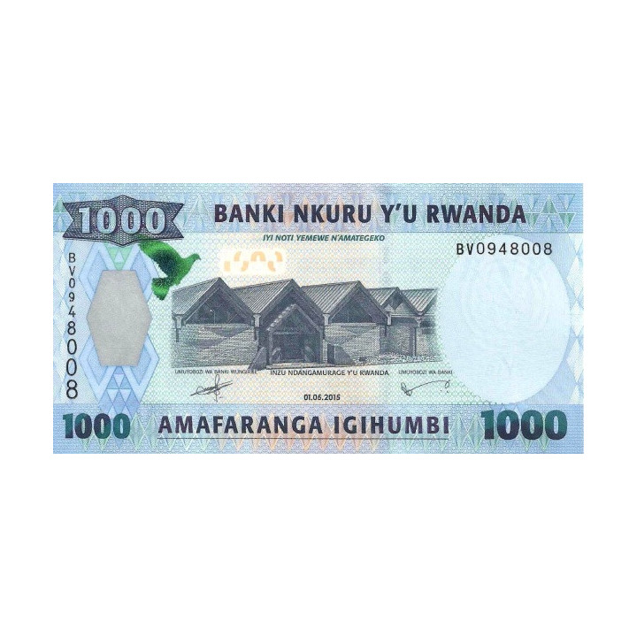 Rwanda 1000 Francs 2015 P-39