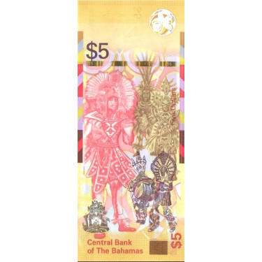 Bahamas 5 Dollars 2020 P-new