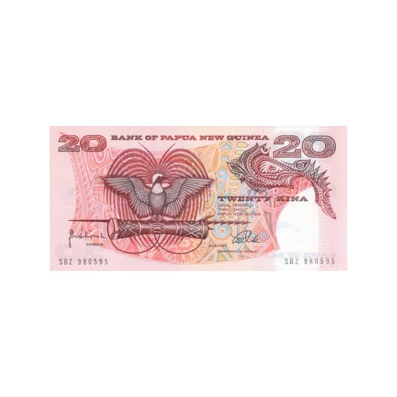 Papua New Guinea 20 Kina ND 1998 P-10c