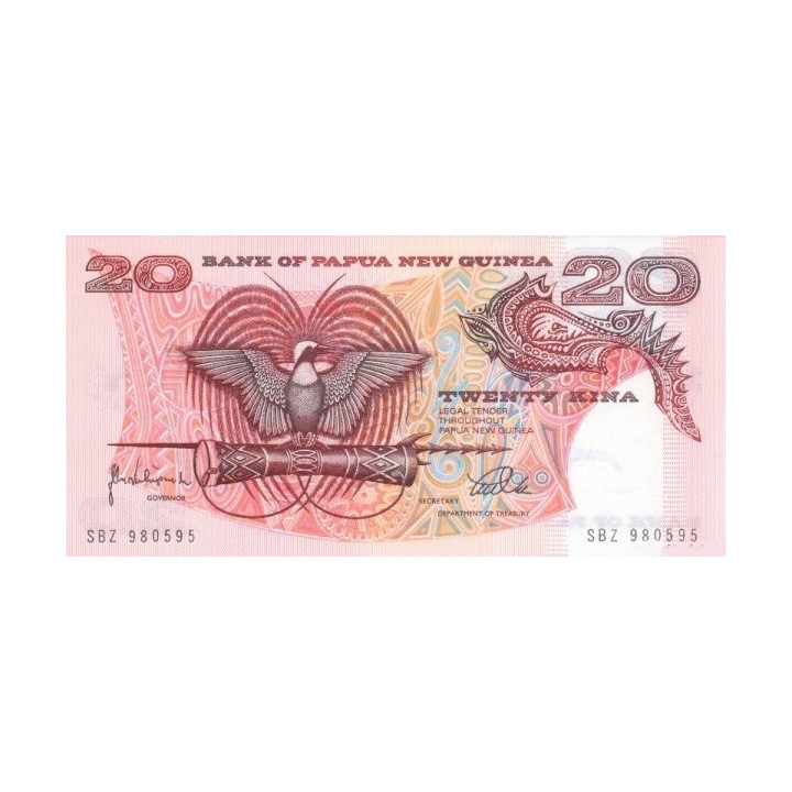 Papua New Guinea 20 Kina ND 1998 P-10c