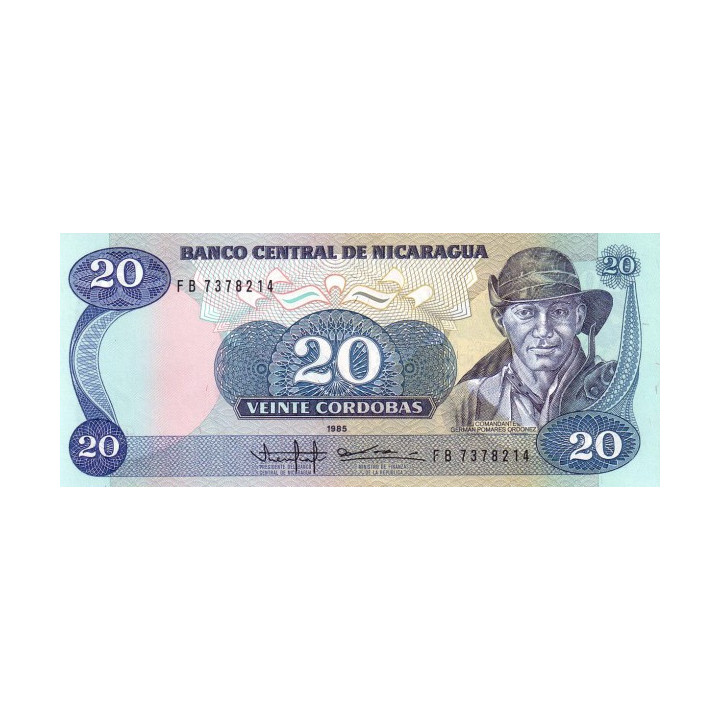 Nicaragua 20 Cordobas 1985 P-152