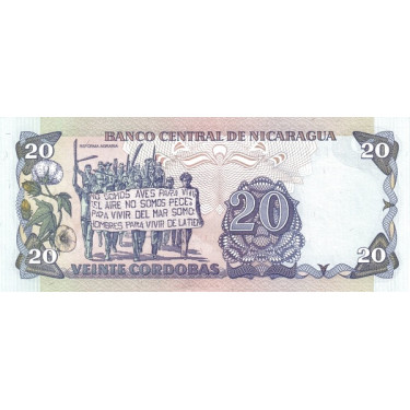 Nicaragua 20 Cordobas 1985 P-152