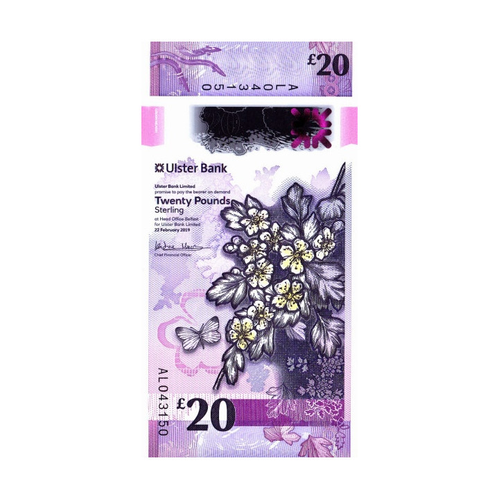 Northern Ireland 20 Pounds Ulster Bank 2020 P-new
