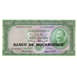 Mozambique 100 Escudos 1961 P-117