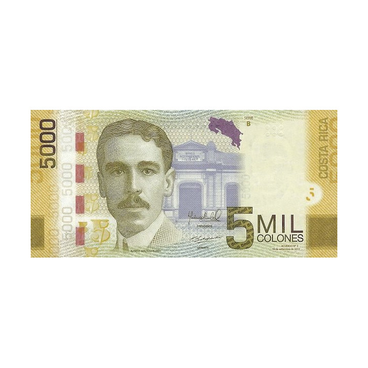 Costa Rica 5000 Colones 2012 P-276