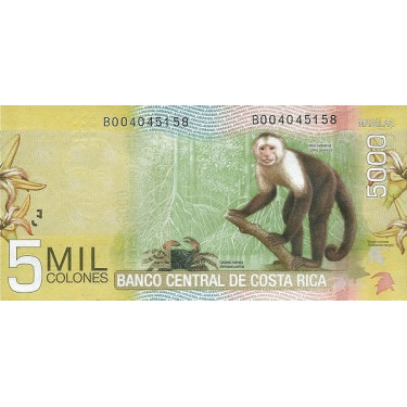 Costa Rica 5000 Colones 2012 P-276