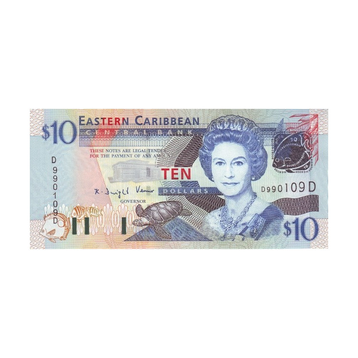 Östkaribiska Stater 10 Dollars ND 2003 P-43d