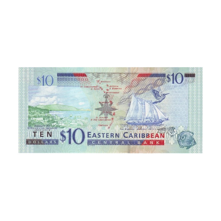 Östkaribiska Stater 10 Dollars ND 2003 P-43d