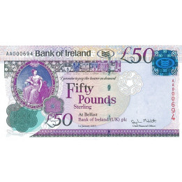 Nordirland 50 Pounds Bank of Ireland 2013 P-89