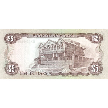 Jamaica 5 Dollars 1991 P-70d