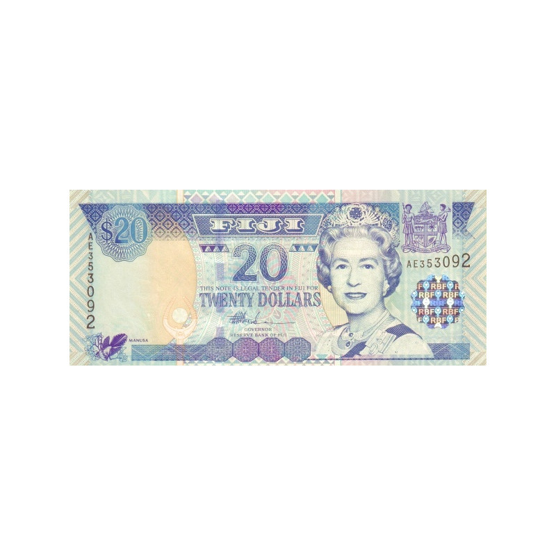 Fiji 20 Dollars ND 2002 P-107