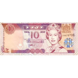 Fiji 10 Dollars ND 2002 P-106