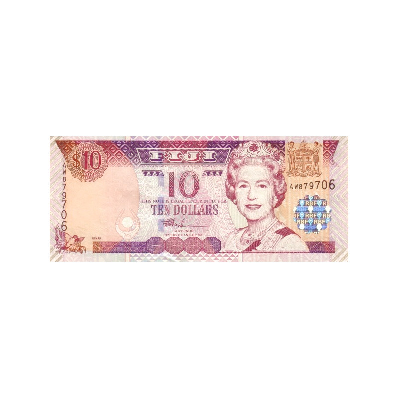 Fiji 10 Dollars ND 2002 P-106