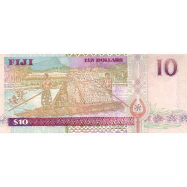 Fiji 10 Dollars ND 2002 P-106