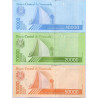 Venezuela Set 3 x new Banknotes 2020