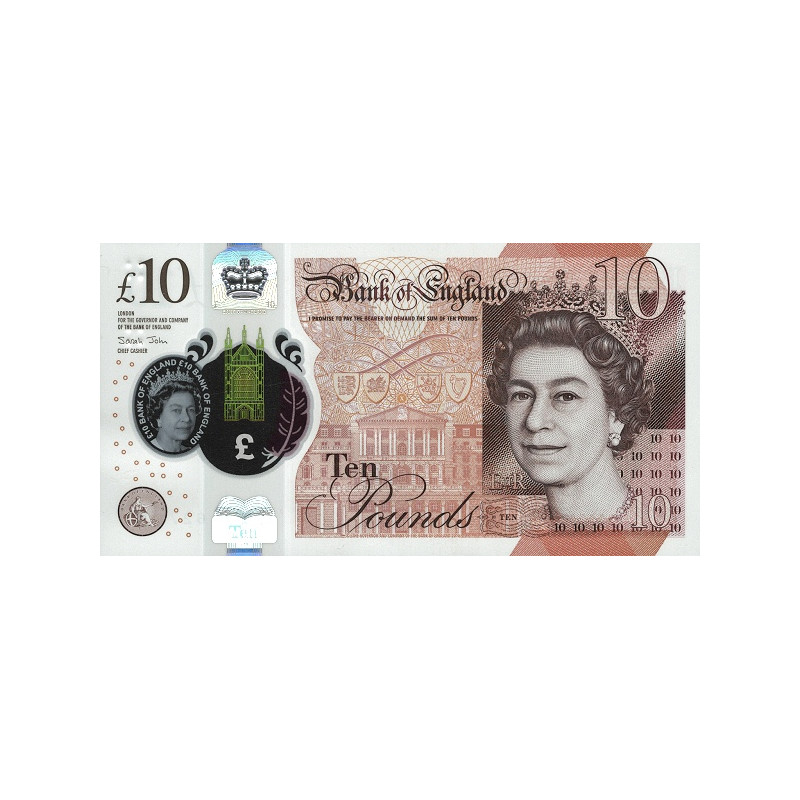 Great Britain 10 Pounds 2020 P-395