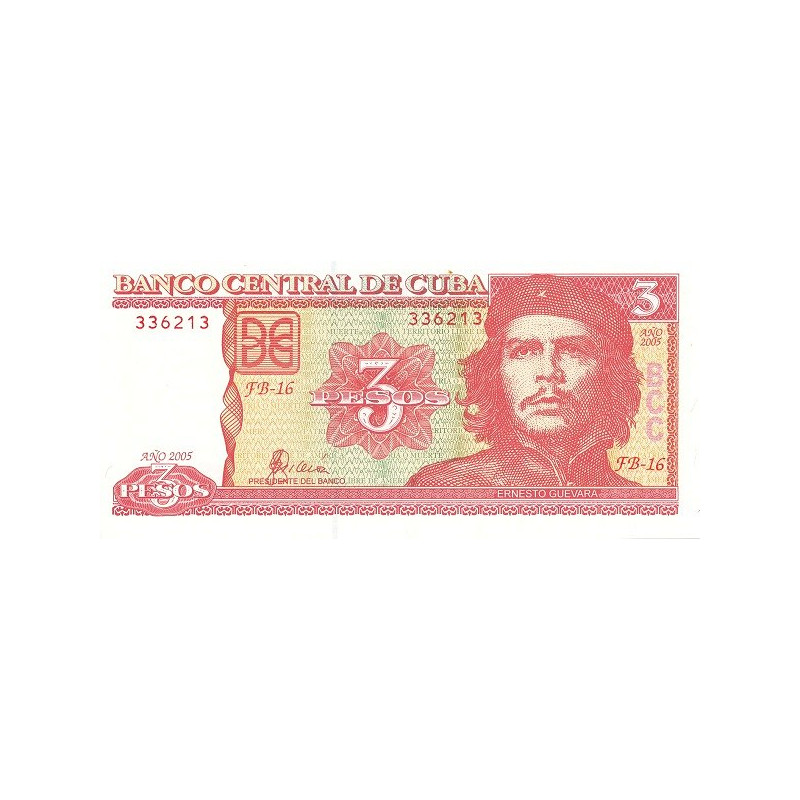 Cuba 3 Pesos 2005 P-127b