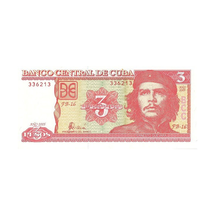 Cuba 3 Pesos 2005 P-127b