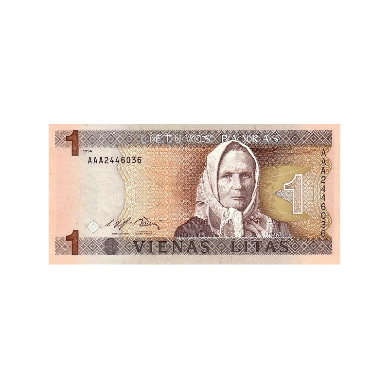 Litauen 1 Litas 1994 P-53