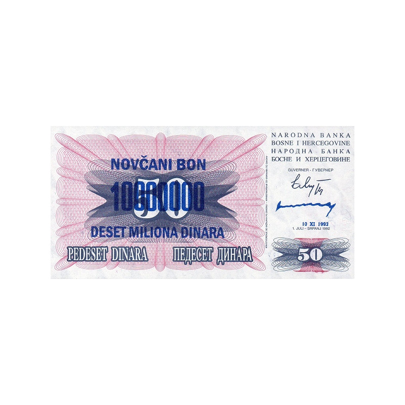 Bosnien 10 million Dinara 1993 P-36b