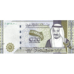 Saudiarabien 20 Riyals 2020 P-new