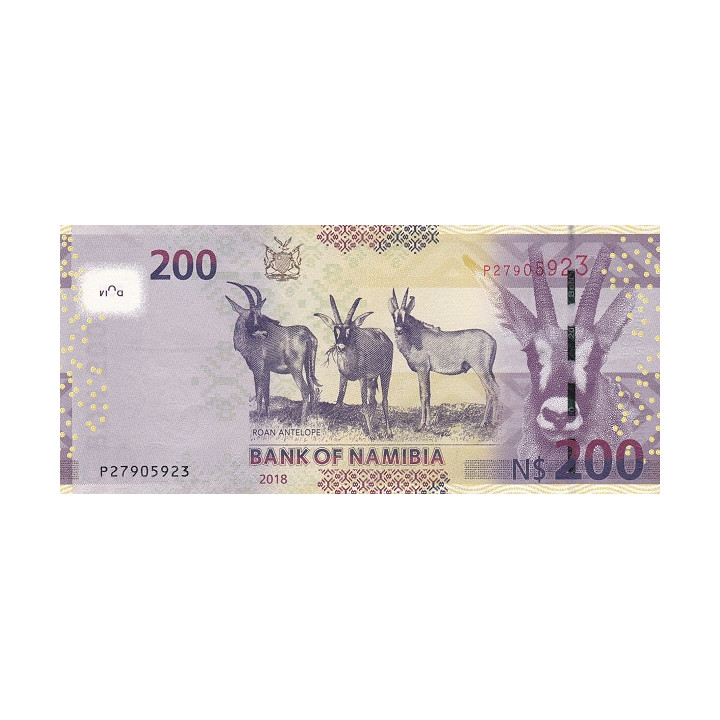 Namibia 200 Dollars 2018 P-15